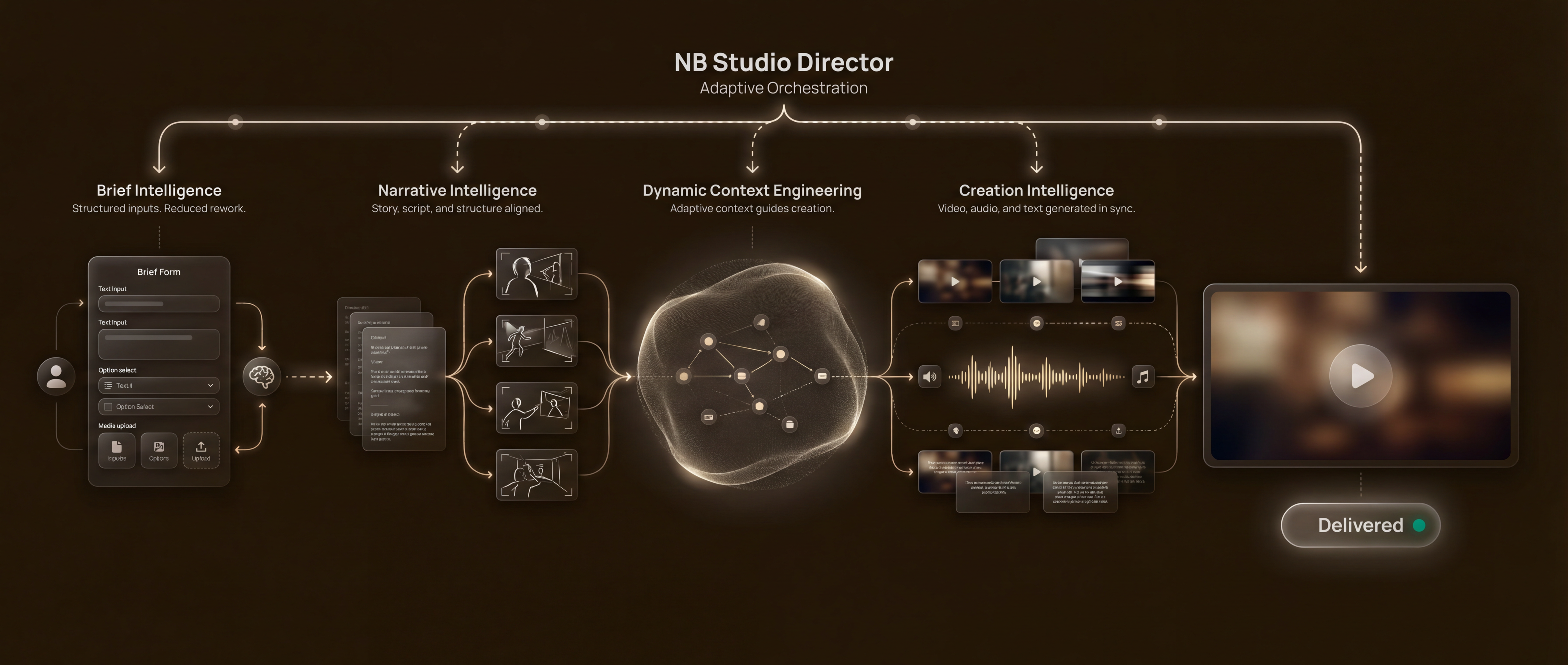 NB Studio Director — Adaptive Orchestration flow